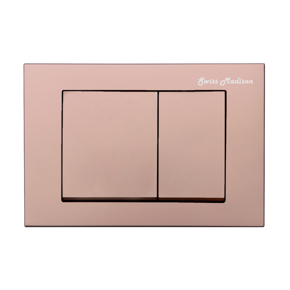 Concorde Wall Mount Dual Flush Actuator plate in Rose Gold
