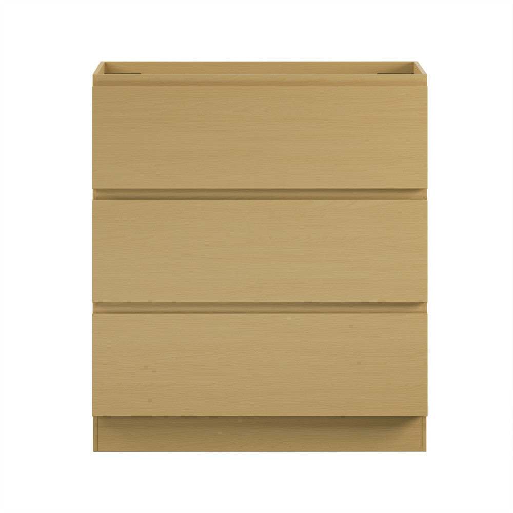 Liberte 30" Freestanding Bathroom Vanity Cabinet without Top in Natural Oak