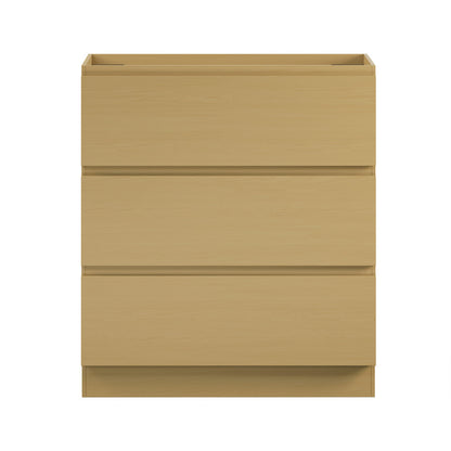 Liberte 30" Freestanding Bathroom Vanity Cabinet without Top in Natural Oak