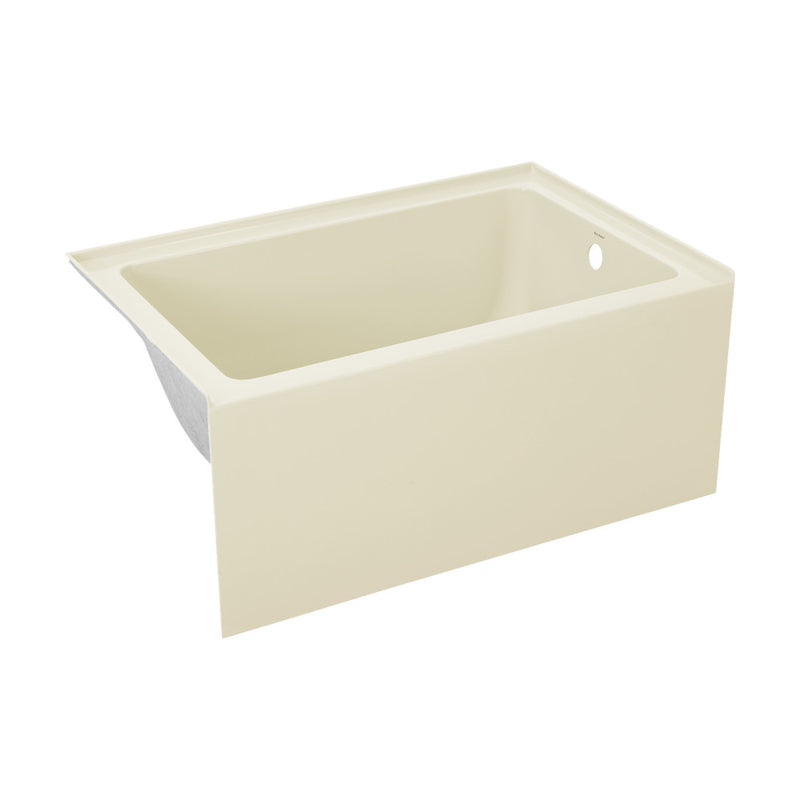 Voltaire 48" x 32" Right-Hand Drain Alcove Bathtub with Apron in Bisque