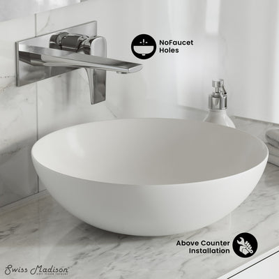Classe 16 Ceramic Sink in Shiny White