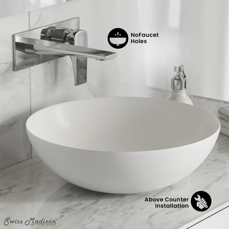 Classe 16 Ceramic Sink in Shiny White