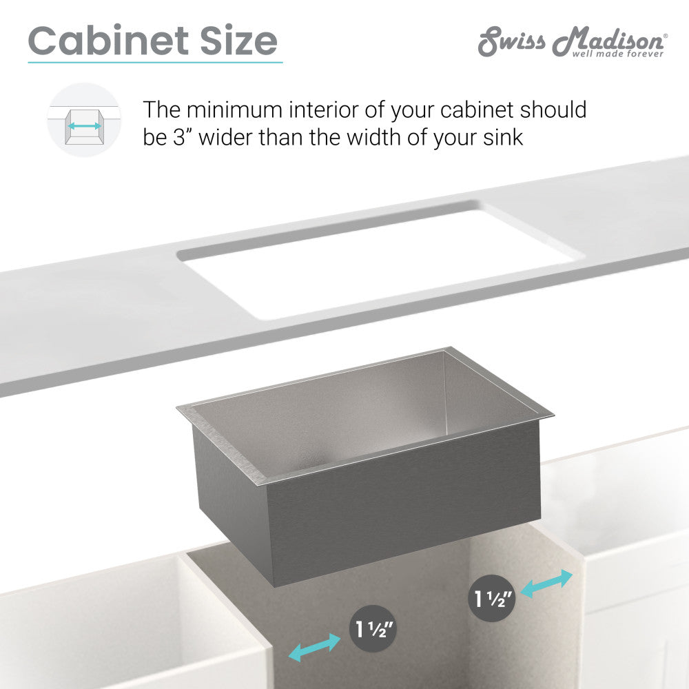 16x16 stainless steel undermount kitchen sink, single basin, rectangular design.