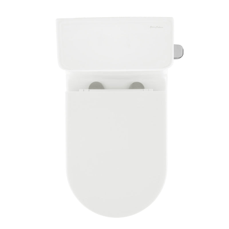 Liberte One-Piece 12" Rough-in 1.28 GPF Right-Hand Flush Elongated ADA Toilet in Glossy White