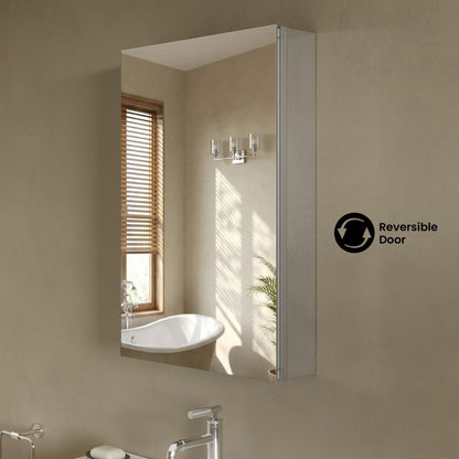 Cache 20 x 30 Rectangle Recessed/Wall Mount Medicine Cabinet with Mirrored Sides