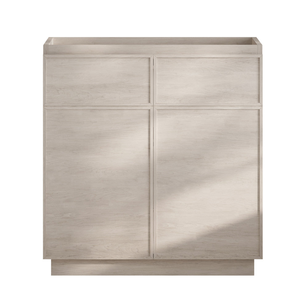St. Tropez 36" Freestanding Bathroom Vanity Cabinet without Top in White Oak