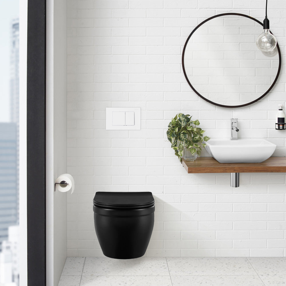 Concorde Wall Mount Dual Flush Actuator Plate with Square Push Buttons in Matte White