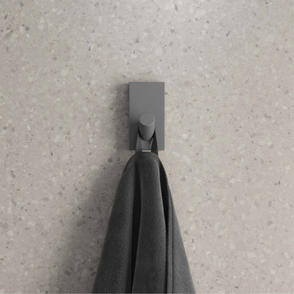 Monaco Concrete Bathroom Robe Hook in Gray