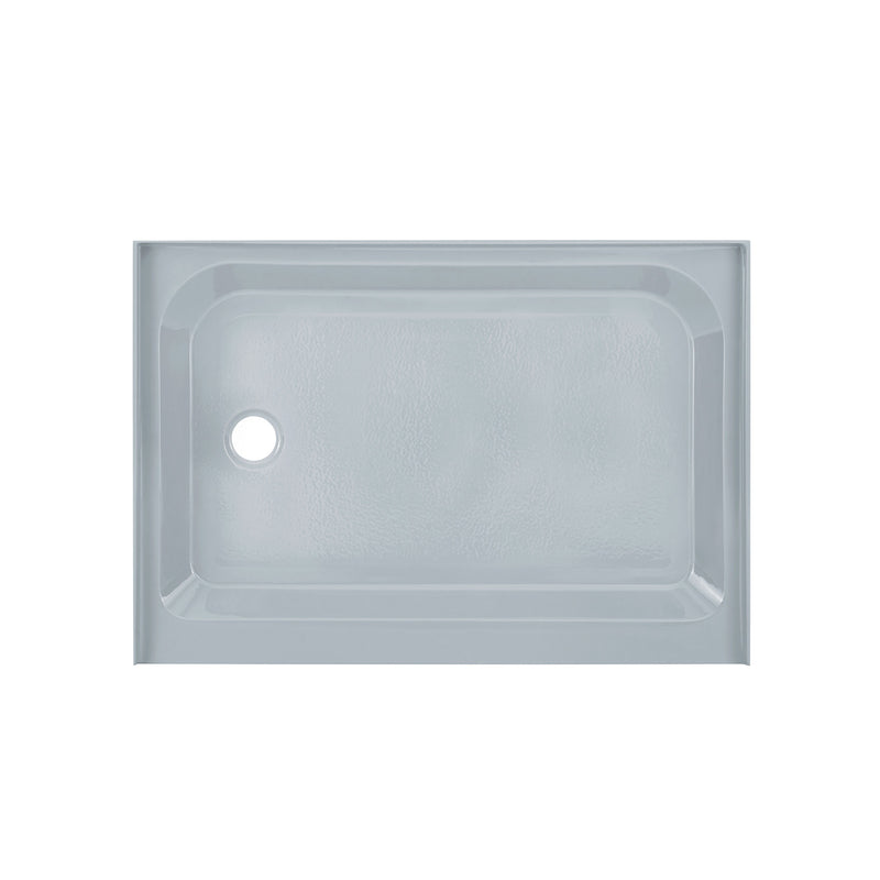 Voltaire 48" x 36" Single-Threshold, Left-Hand Drain, Shower Base in Grey