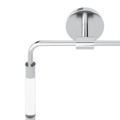 Verre Acrylic Square Towel Ring in Chrome
