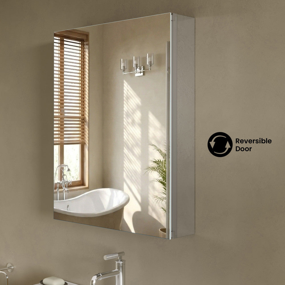 Cache 24 x 30 Rectangle Recessed/Wall Mount Medicine Cabinet with Mirrored Sides