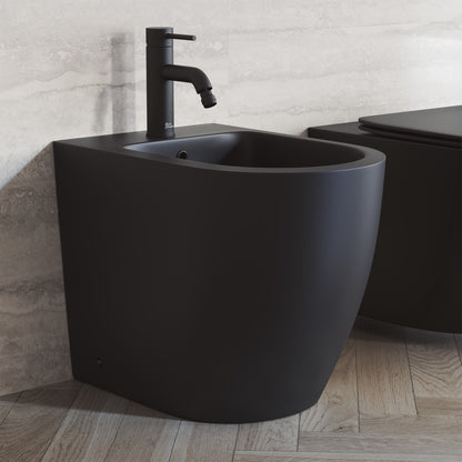 St. Tropez Floor Mount Classic Bidet in Matte Black