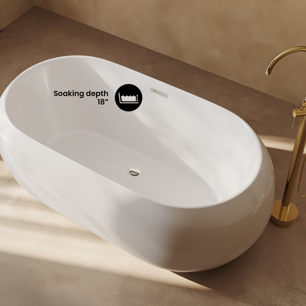Plaisir 63" Freestanding Bathtub