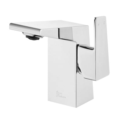 Carre Single Hole, Single-Handle, Bathroom Faucet in Chrome
