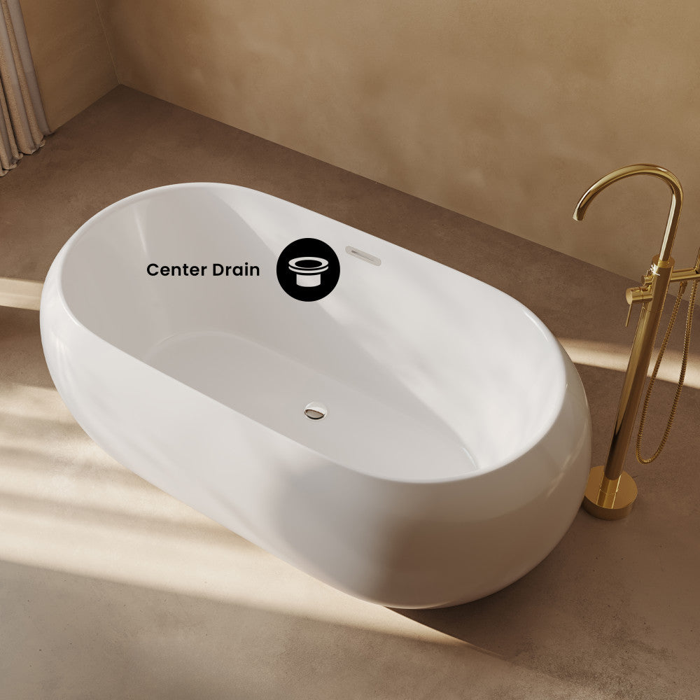Plaisir 63" Freestanding Bathtub