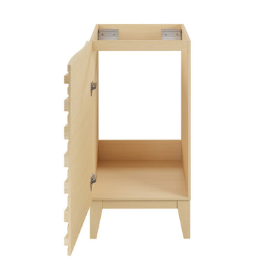 Cascade 18” Bathroom Vanity in Brown Oak- Cabinet Only