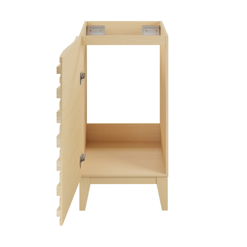 Cascade 18” Bathroom Vanity in Brown Oak- Cabinet Only