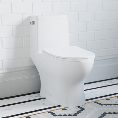 Ivy One-Piece Elongated Toilet Left Side Flush, 10" Rough-In 1.28 gpf