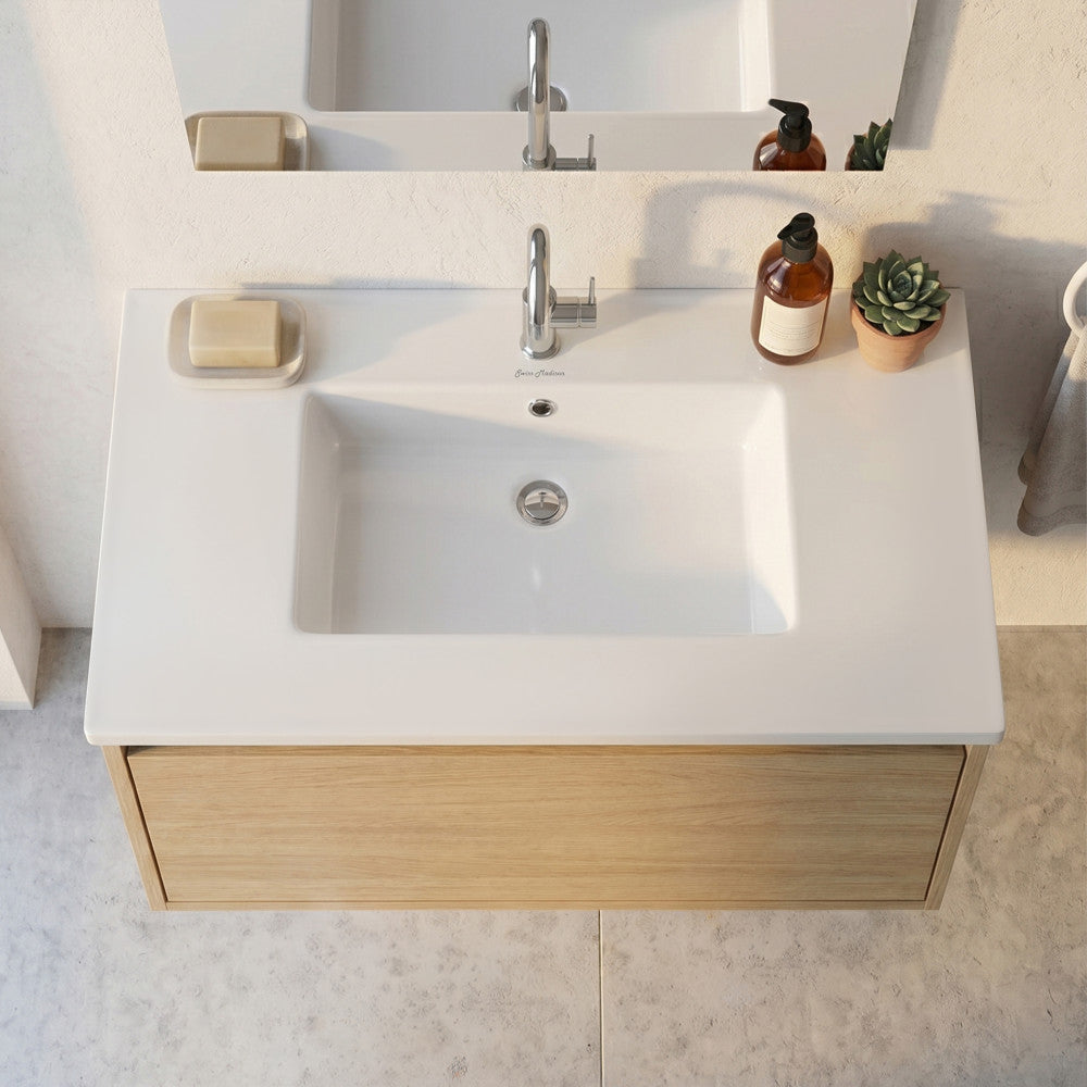 Voltaire 31 Vanity Top Sink with Single Faucet Hole