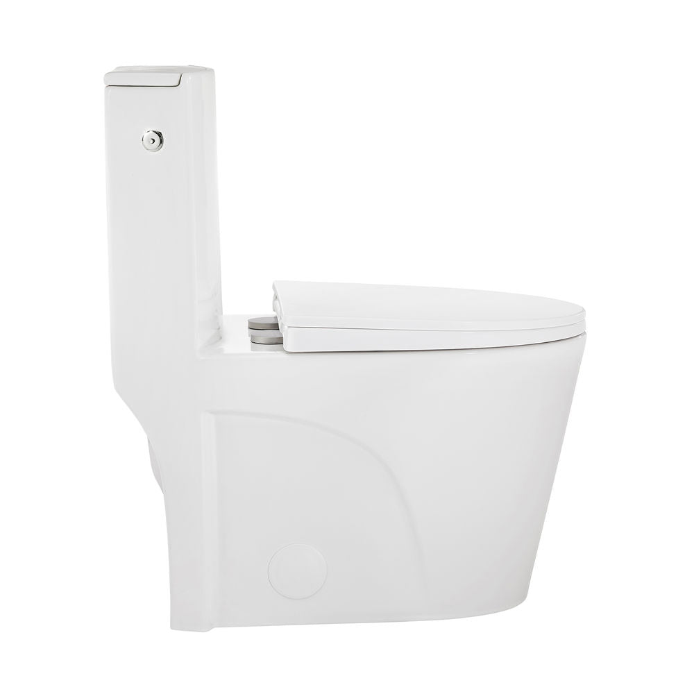 St. Tropez One-Piece Elongated Toilet, Touchless 1.1/1.6 gpf