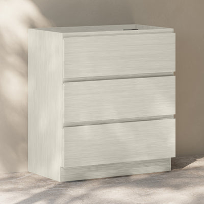 Liberte 30" Freestanding Bathroom Vanity Cabinet without Top in White Oak