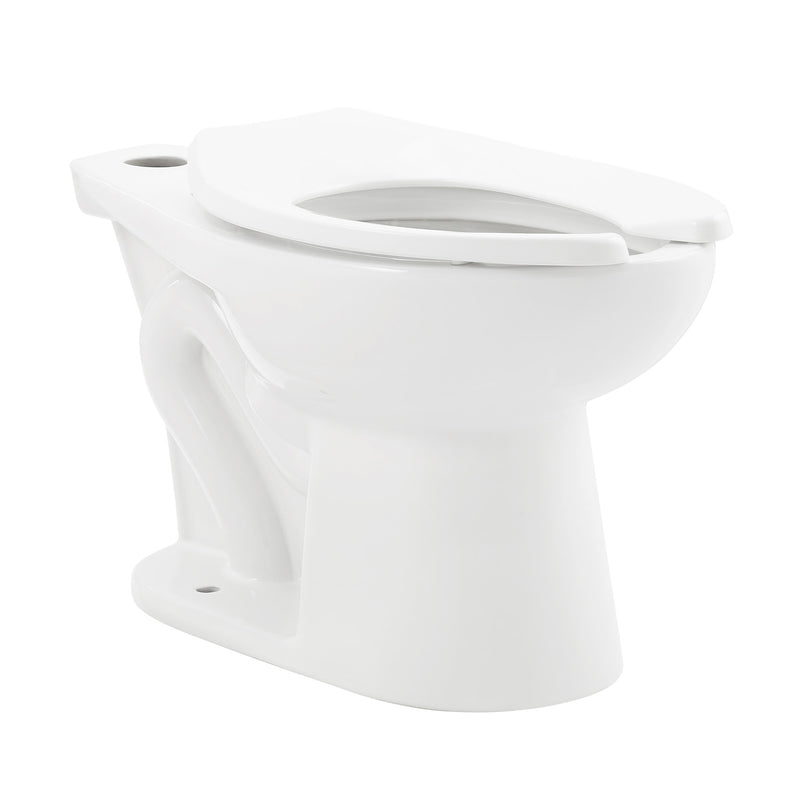 Sirene Floor-Mounted Commercial Elongated Top Flush Spud Flushometer Toilet Bowl