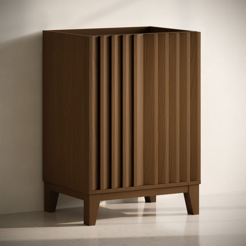 Troyes 24" Freestanding Bathroom Vanity Cabinet without Top in Brown Oak