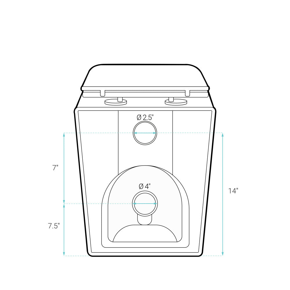 Concorde Back-to-Wall Square Toilet Bowl