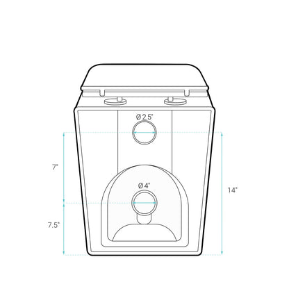 Concorde Back-to-Wall Square Toilet Bowl