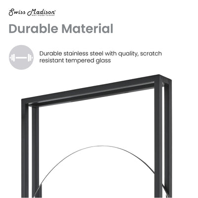 Pierre 35.5" Vanity Mirror in Matte Black