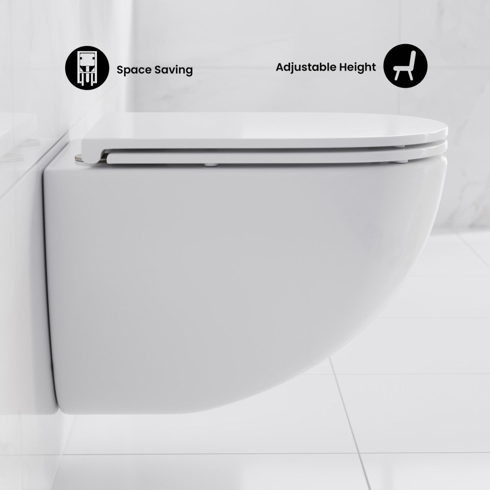 St. Tropez Wall-Hung Toilet Bowl Only in Matte White