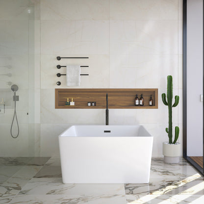 Claire 3-Bar Electric Towel Warmer in Matte Black