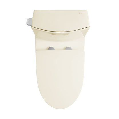 St. Tropez One-Piece 14" Rough-in 1.28 GPF Left-Hand Vortex Flush Elongated Toilet in Glossy Bisque