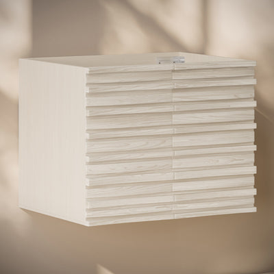 Cascade 30" Wall-Mounted Bathroom Vanity Cabinet without Top in White Oak