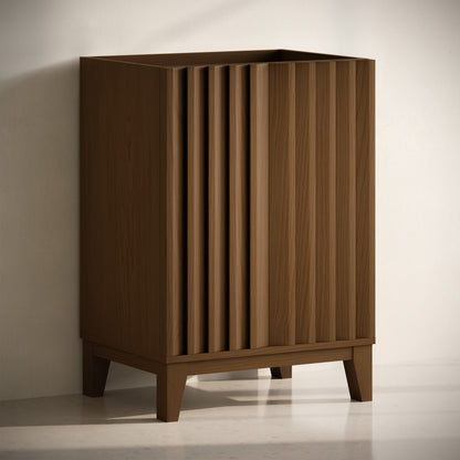 Troyes 24" Freestanding Bathroom Vanity Cabinet without Top in Brown Oak