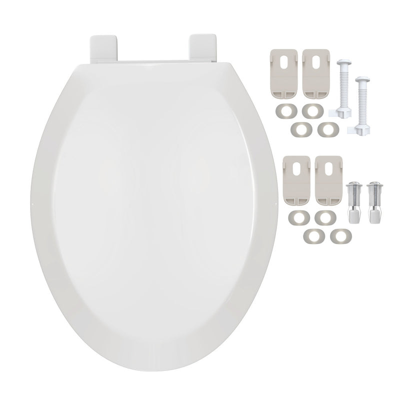Standard Elongated Toilet Seat, Glossy White