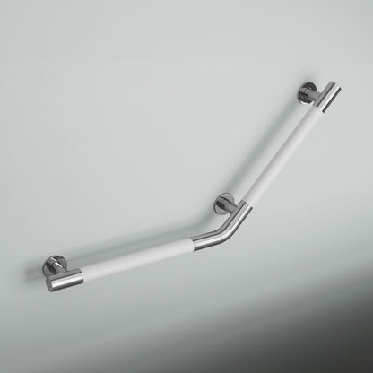 Auvergne 18" x 18" Angled Grab Bar in Matte White
