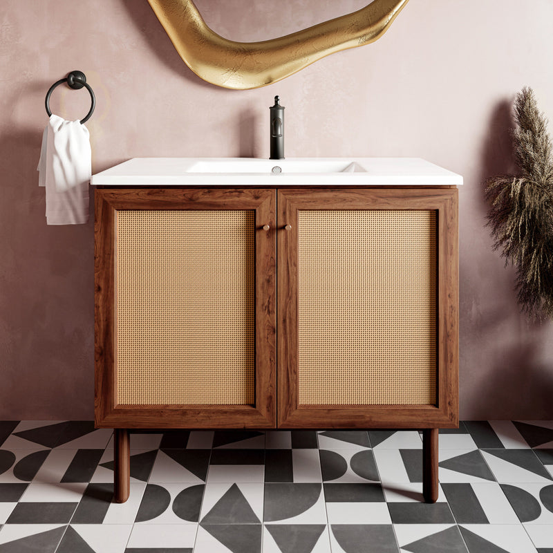 Classe 36" Bathroom Vanity in Dark Walnut