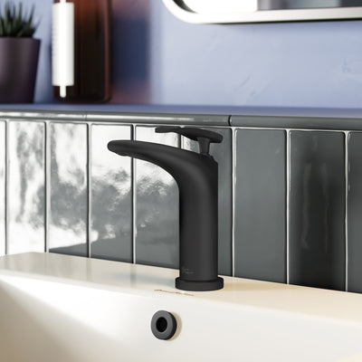 Sublime Single Hole, Single-Handle, Bathroom Faucet in Matte Black