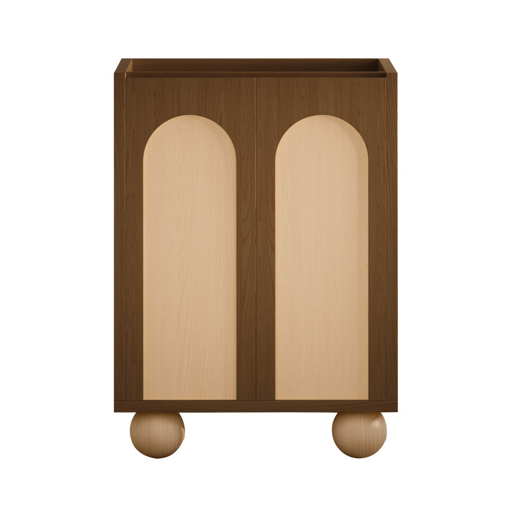 Porte 24" Freestanding Bathroom Vanity Cabinet without Top in Brown Oak