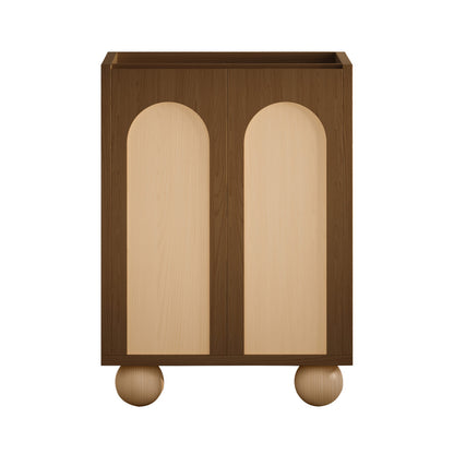 Porte 24" Freestanding Bathroom Vanity Cabinet without Top in Brown Oak