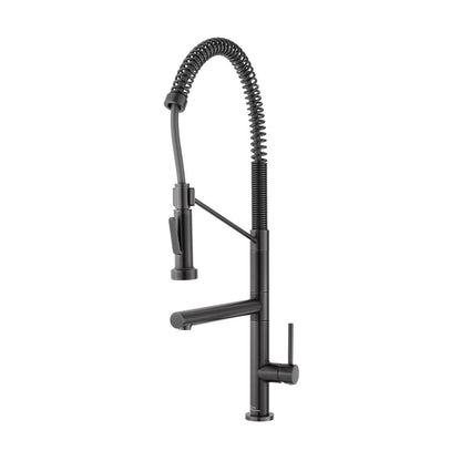 Nouvet Single Handle, Pull-Down Kitchen Faucet with Pot Filler in Gunmetal Gray