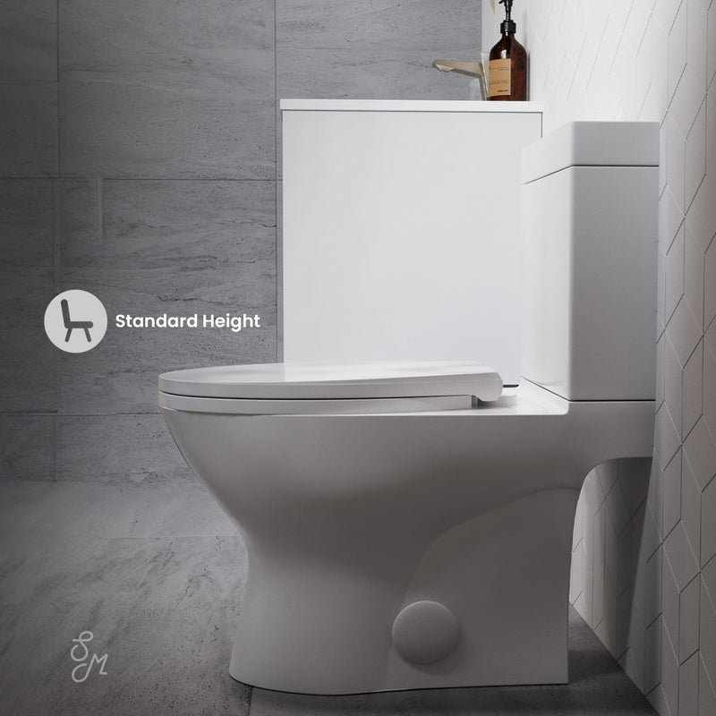 Cache Two-Piece Elongated Toilet Dual-Flush 1.1/1.6 gpf