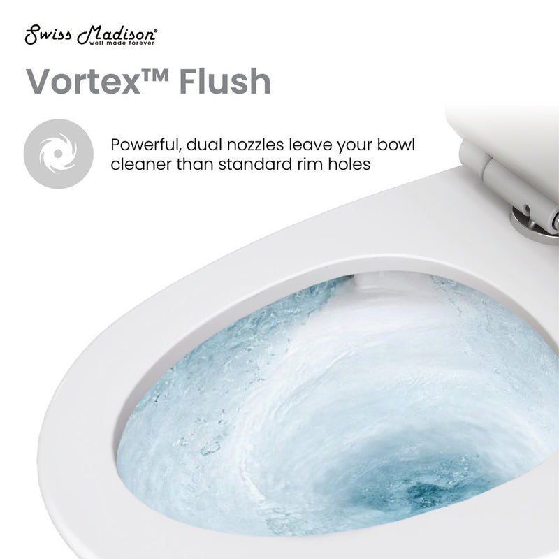 Virage One-Piece Elongated Left Side Flush Handle Toilet 1.28 gpf