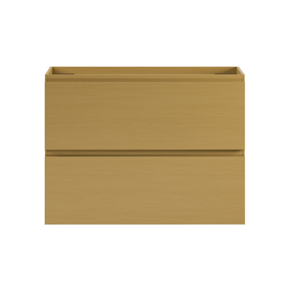 Liberte 30" Wall-Mounted Bathroom Vanity Cabinet without Top in Natural Oak
