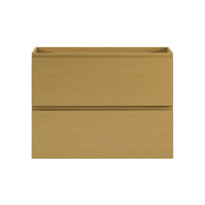Liberte 30" Wall-Mounted Bathroom Vanity Cabinet without Top in Natural Oak