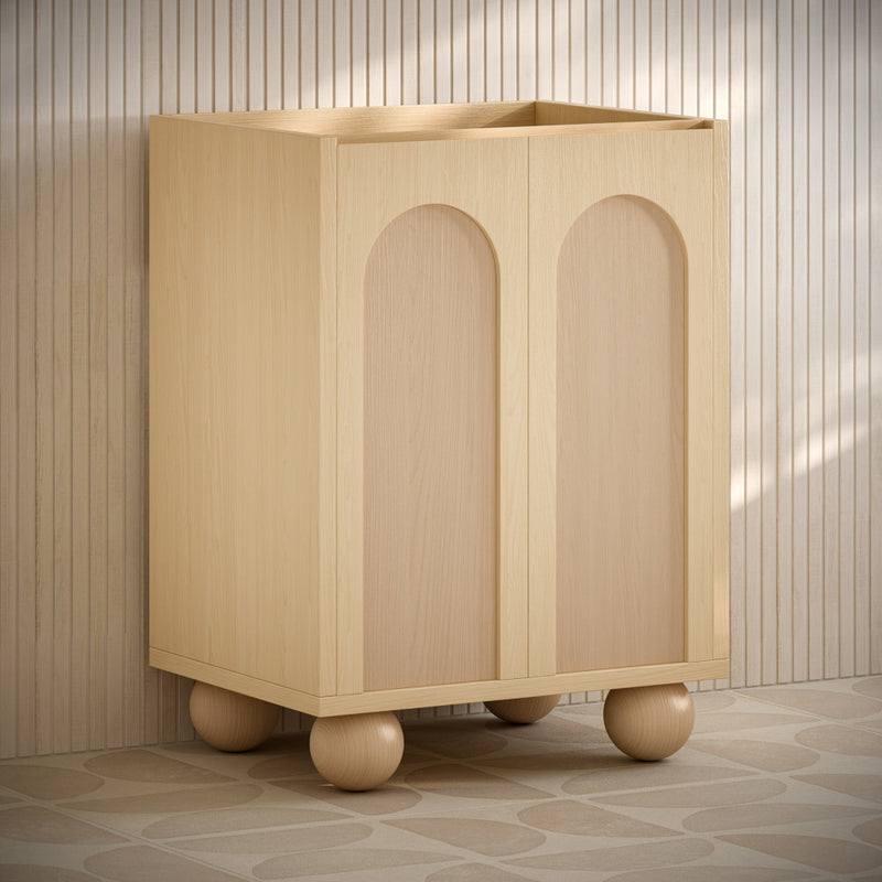 Plaisir II 24" Freestanding Bathroom Vanity Cabinet without Top in Natural Oak