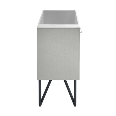 Annecy 36" Bathroom Vanity in Brushed Gray - Cabinet Only
