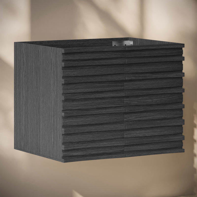 Cascade 30" Wall-Mounted Bathroom Vanity Cabinet without Top in Black Oak