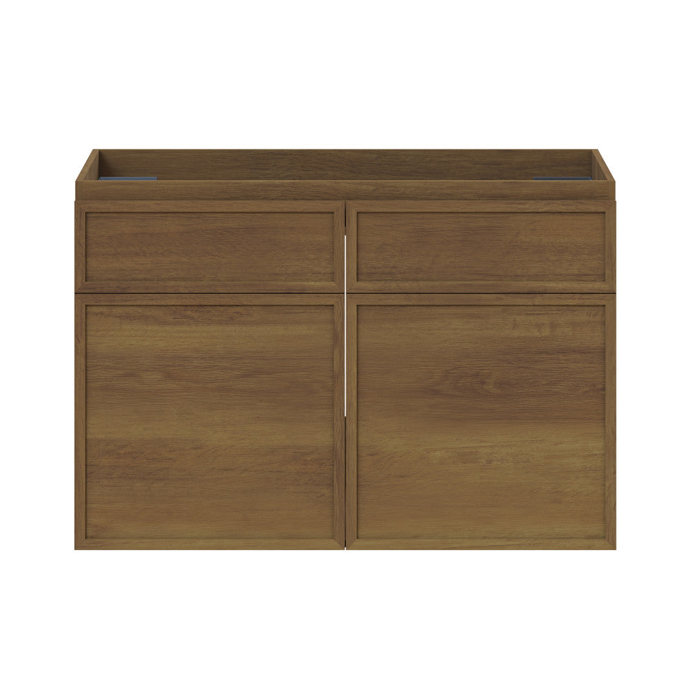 St. Tropez 30" Wall-Mounted Bathroom Vanity Cabinet without Top in Brown Oak